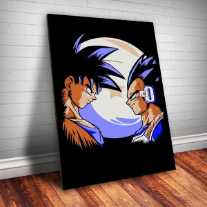 Placa Decorativa Dragon Ball Goku E Vegeta